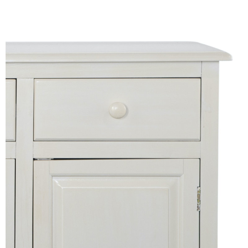 Hues 70'' W Solid Wood Sideboard, Bisque