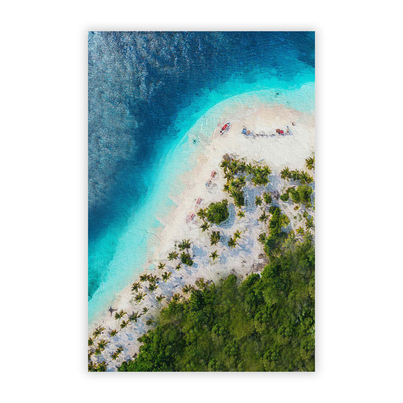 Beach In Caracas Venezuela - No Frame Painting, 59.4 cm H x 42 cm W