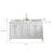 Ahanu 60'' Double Bathroom Vanity with Engineered Marble Top-418820367