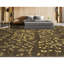 Tapis rectangulaire brun olive / jaune-88953011