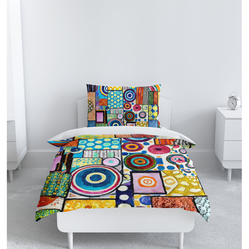 Modern & Contemporary Polyester Duvet Cover, Queen Duvet Cover + 2 Queen Shams