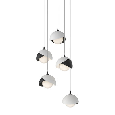 Luminaire suspendu géométrique à 5 lumières Brooklyn