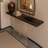 Modern Nut-Brown Solid Wood Console Table-336512643