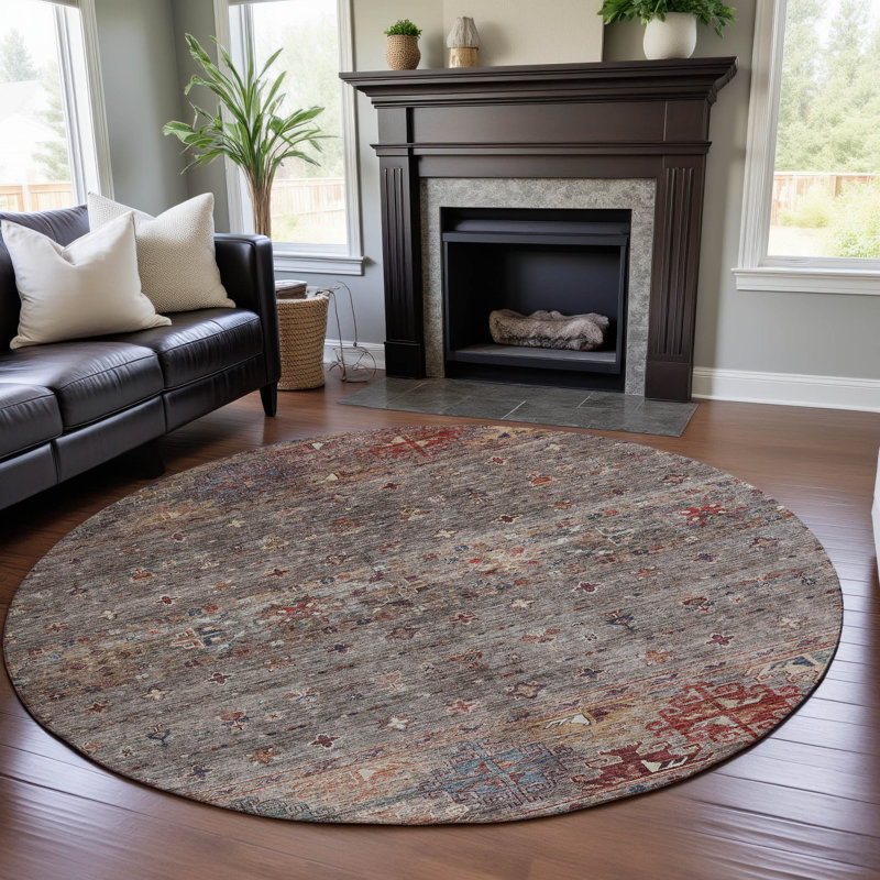 Tapis de qualité supérieure Jeske AMF1220 Global, Rond 8 pi