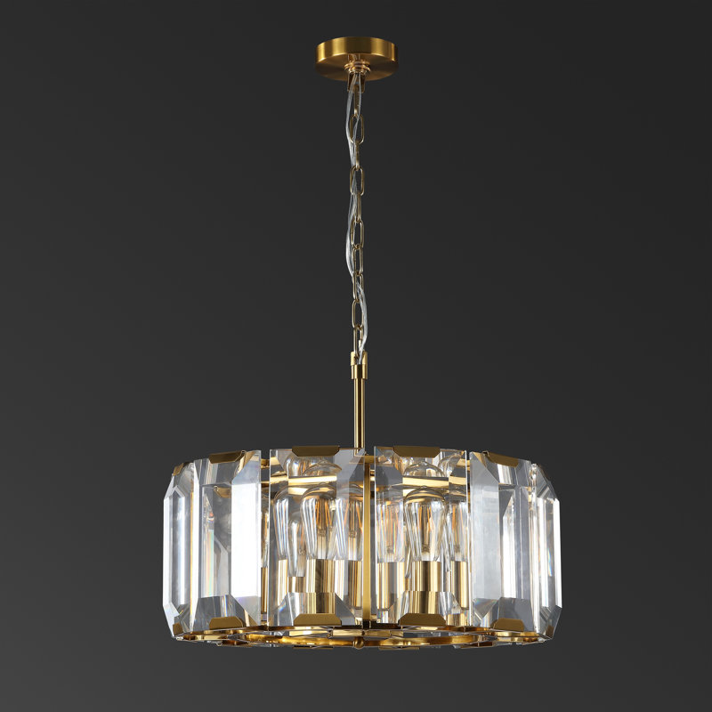 Lustre en verre Ellcey Symone