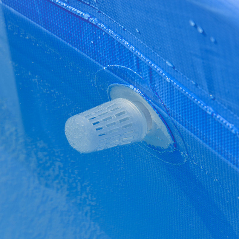 Rectangle Frame Set Pool H x W x L , with Pump Included, 9.6' L x 6.2' W x 29.5" H, Blue