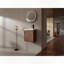 Meuble-lavabo mural avec lavabo en résine et porte facile à installer