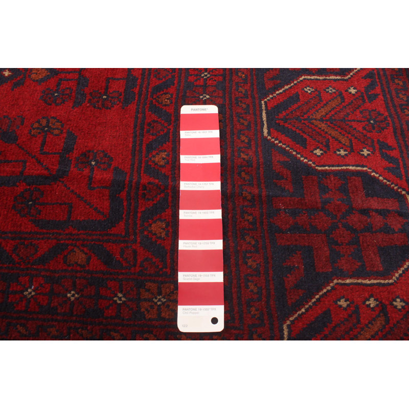 Tapis rouge Malechi Esari 6 pi 8 po x 9 pi 8 po
