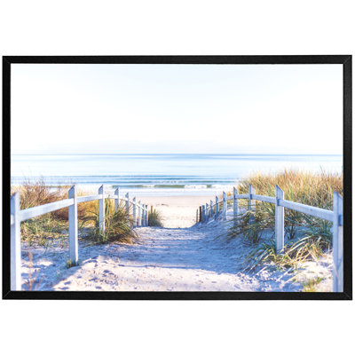 Delvalle Path To The Beach At Baltic Sea - Single Picture Frame Print