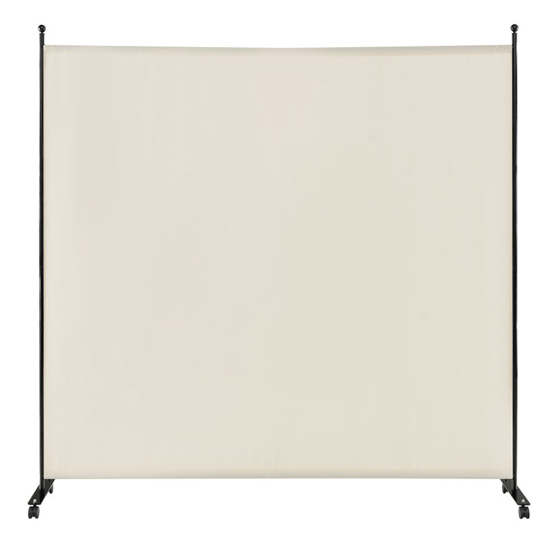 Cloison pliante Aytan, 1, H 73 po x l 73 po x P 12 po, Blanc cassé