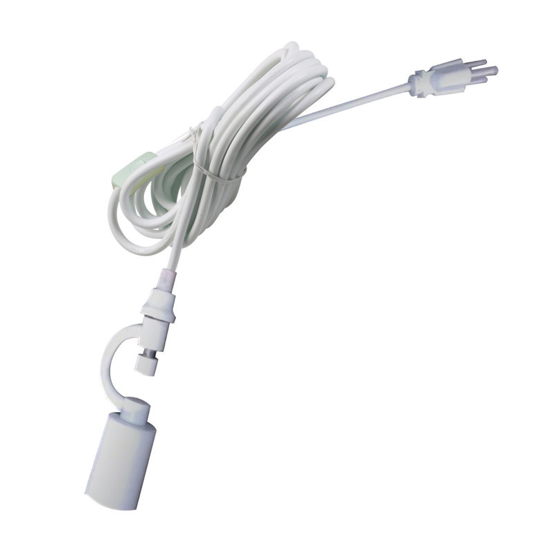 Luminaire suspendu 1 lumière à cône simple Shyanne, H 11 po x l 14 po x P 14 po, Toile de jute chocolat
