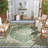 Danya Oriental Green/Cream Indoor/Outdoor Area Rug-616149080