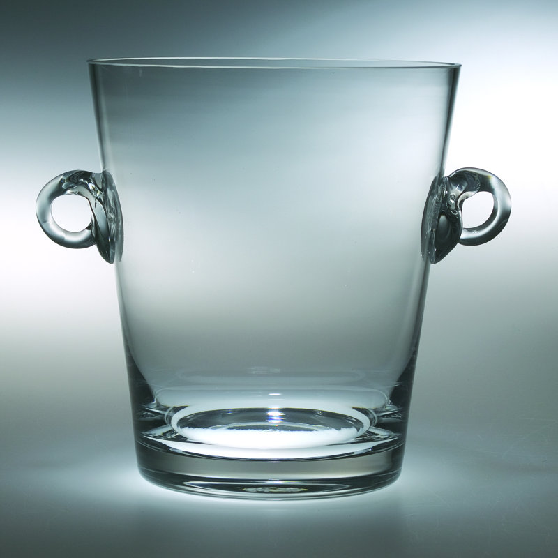 Craignamaddy Glass Ice Bucket, 7.25" H x 8.75" W x 6.25" D