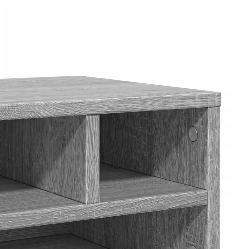 22.5cm H Printer Stand, 22.5cm H x 40cm W x 32cm D, Grey Sonoma