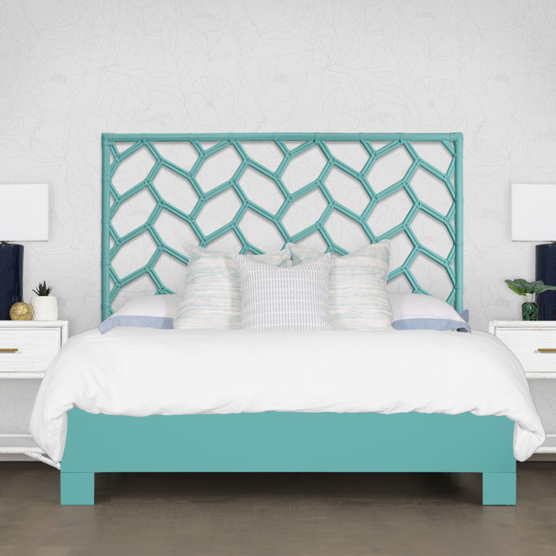 Lit standard Silas, Très grand, Turquoise