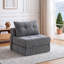 1 Seater Chenille Sofa Bed-1684569931