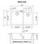 Évier de cuisine encastré à double cuve en composite de granite 33 x 22 po Ruvati-48744339
