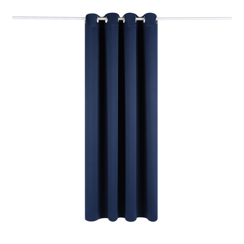 Abigail Curtain Single Panel, Dark Blue, 132 W x 213 D cm