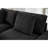 Modern Multifunctional Sectionals, Black Polyester Sofa With Storage For Compact Living Room