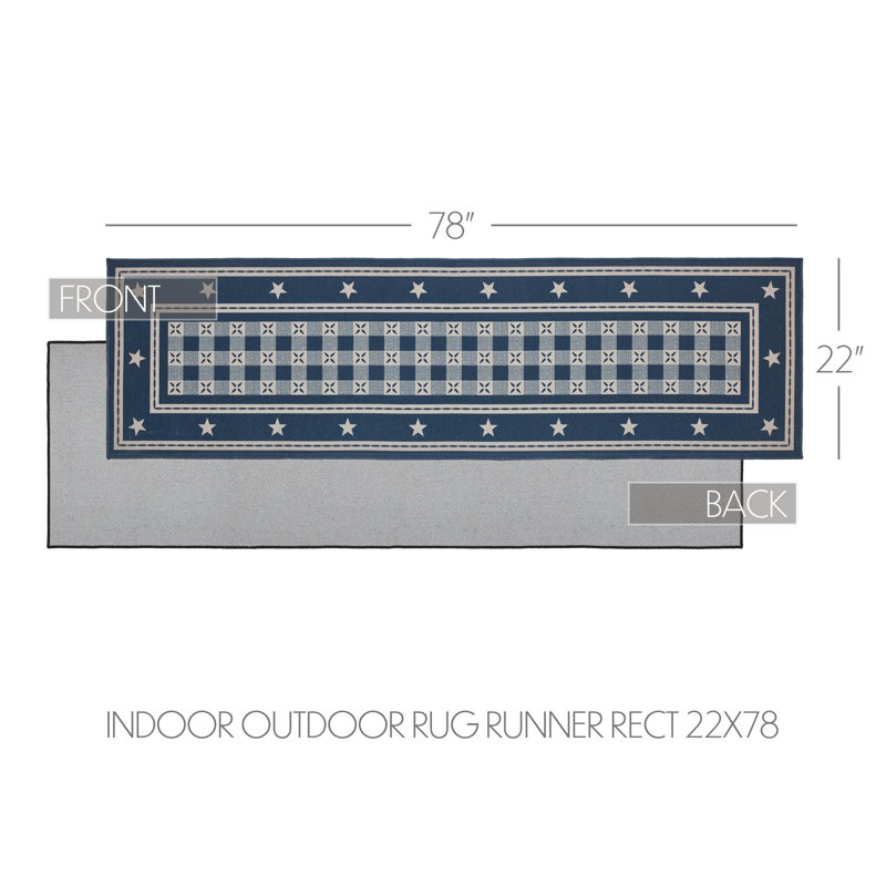 Tapis intérieur / extérieur Bronez, Tapis de couloir 1 pi 10 po x 6 pi 6 po