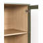 Glass Display Cabinet TINGLEDALE 80 cm Green