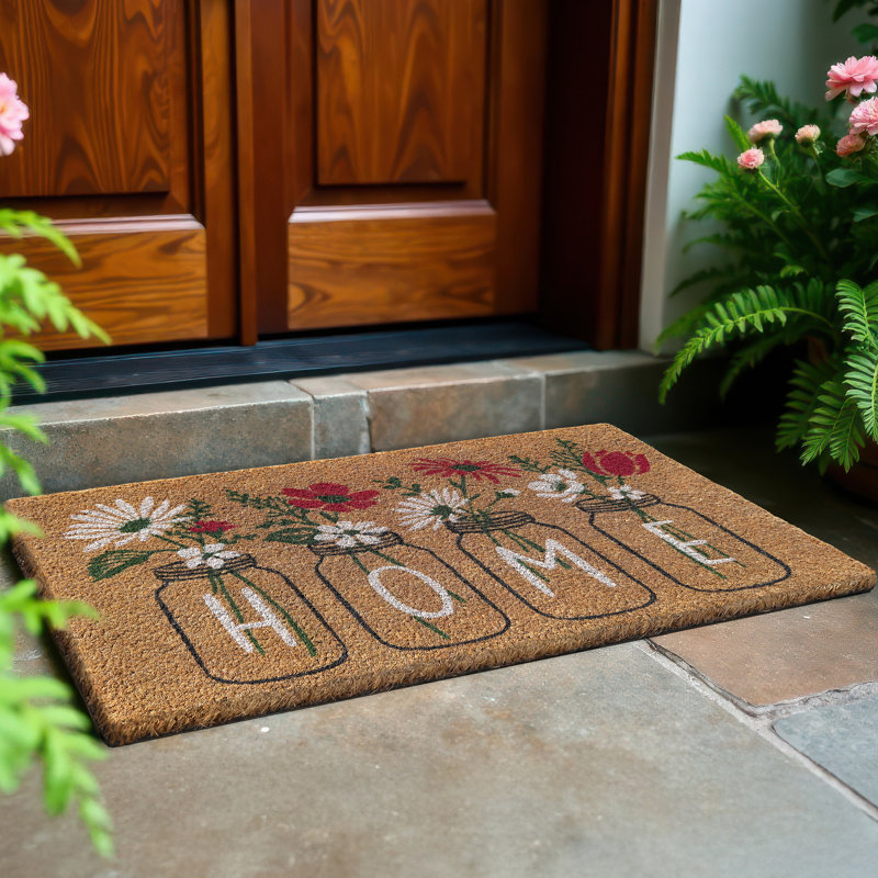 Printed Coir Mat 18x30 – Dainty Bouquets