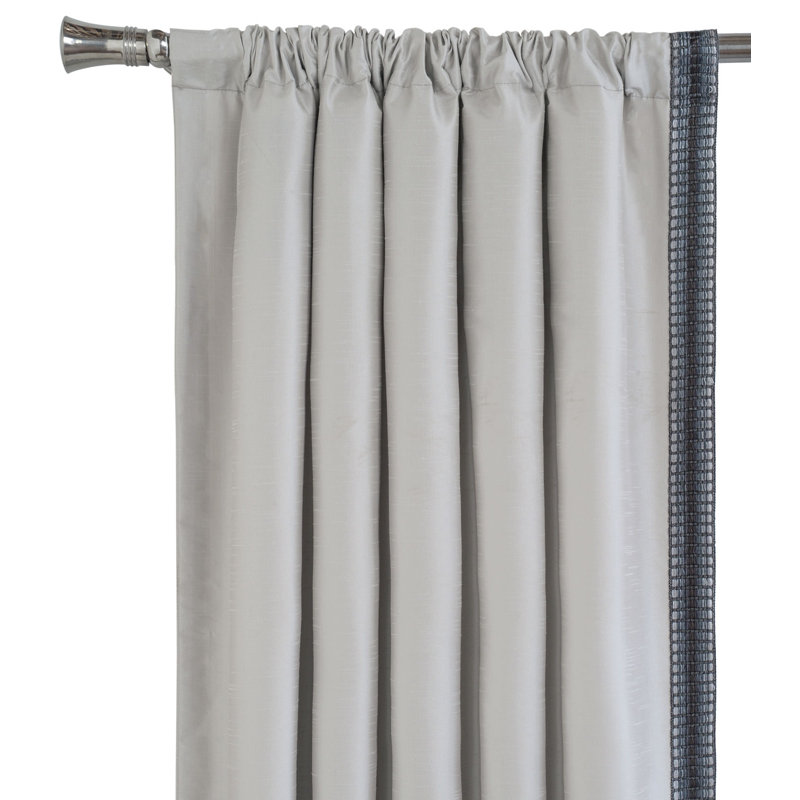 Hendrix Room Darkening Curtain Single Panel, 96" W x 108" L, Left