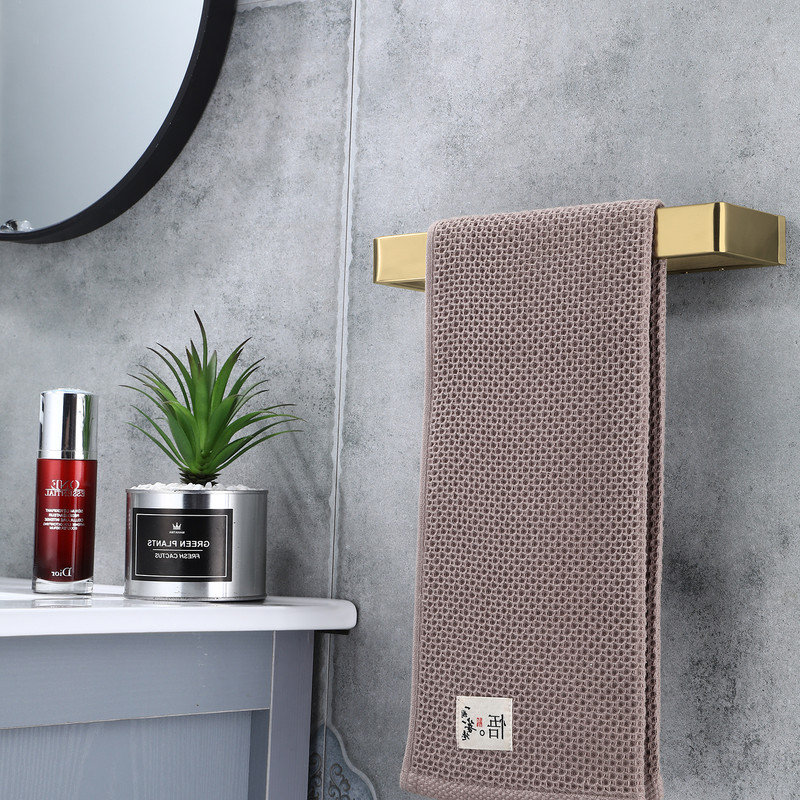 Quincaillerie de salle de bain murale 10,2 po SUS304, Doré