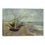Fishing Boats On The Beach At Les Saintes Maries De La Mer by Vincent Van Gogh - Painting on Canvas-1086518636-1086518637