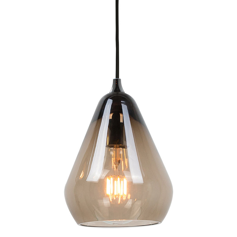 Core 1 - Light Single Pendant, Smoked, 9.4" H x 7.8" W x 7.8" D