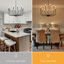 Grand lustre rustique style campagnard à 12 lumières 32 po Tirath Tirath-405493722
