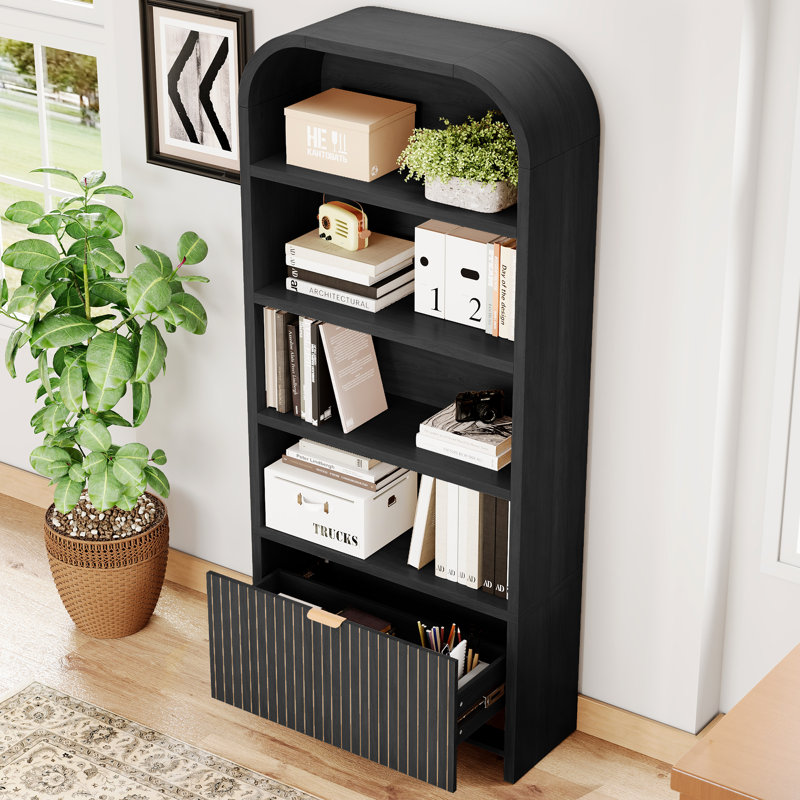 Vitrine de rangement 70 po, Noir