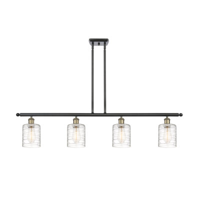 Luminaire suspendu linéaire à 4 lumières pour îlot de cuisine Karon