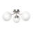 Bellanova 16.5" W 3-Light Modern Glass Globe Semi Flush Mount-1181795749