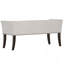 Banc rembourré avec dossier Accoudoirs Conception compacte et élégante Support en mousse haute densité Tissu durable Cadre en bois massif Capacité de 400 lb Assemblage facile-128632628