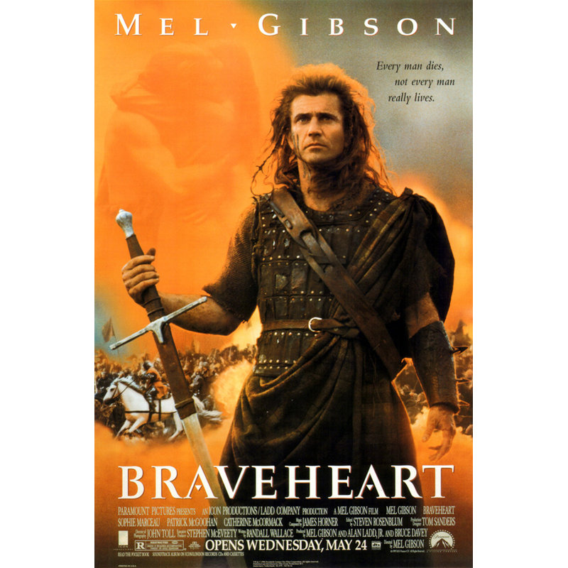 Braveheart, H 18 po x l 12 po