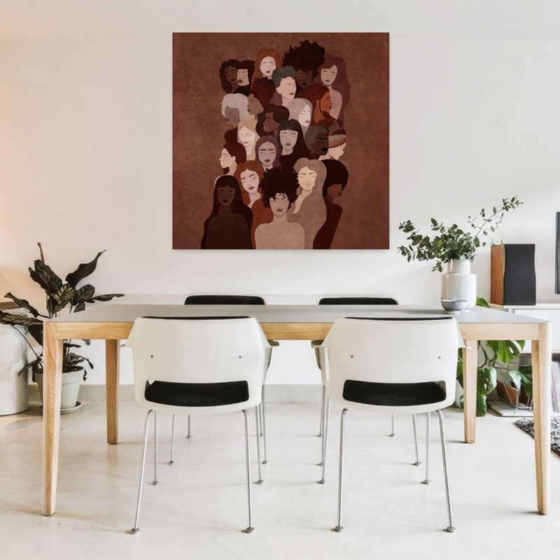 «Unity Of Shades», art mural abstrait moderne, H 36 po x l 36 po