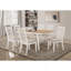 Table de salle à manger Prospect en acacia naturel et blanc cassé avec pieds évasés
