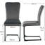 Culain Modern Velvet/Suede Upholstered Cantilever Dining Chair-854781543-870999596