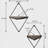 2 Piece Diamond Floating Shelf