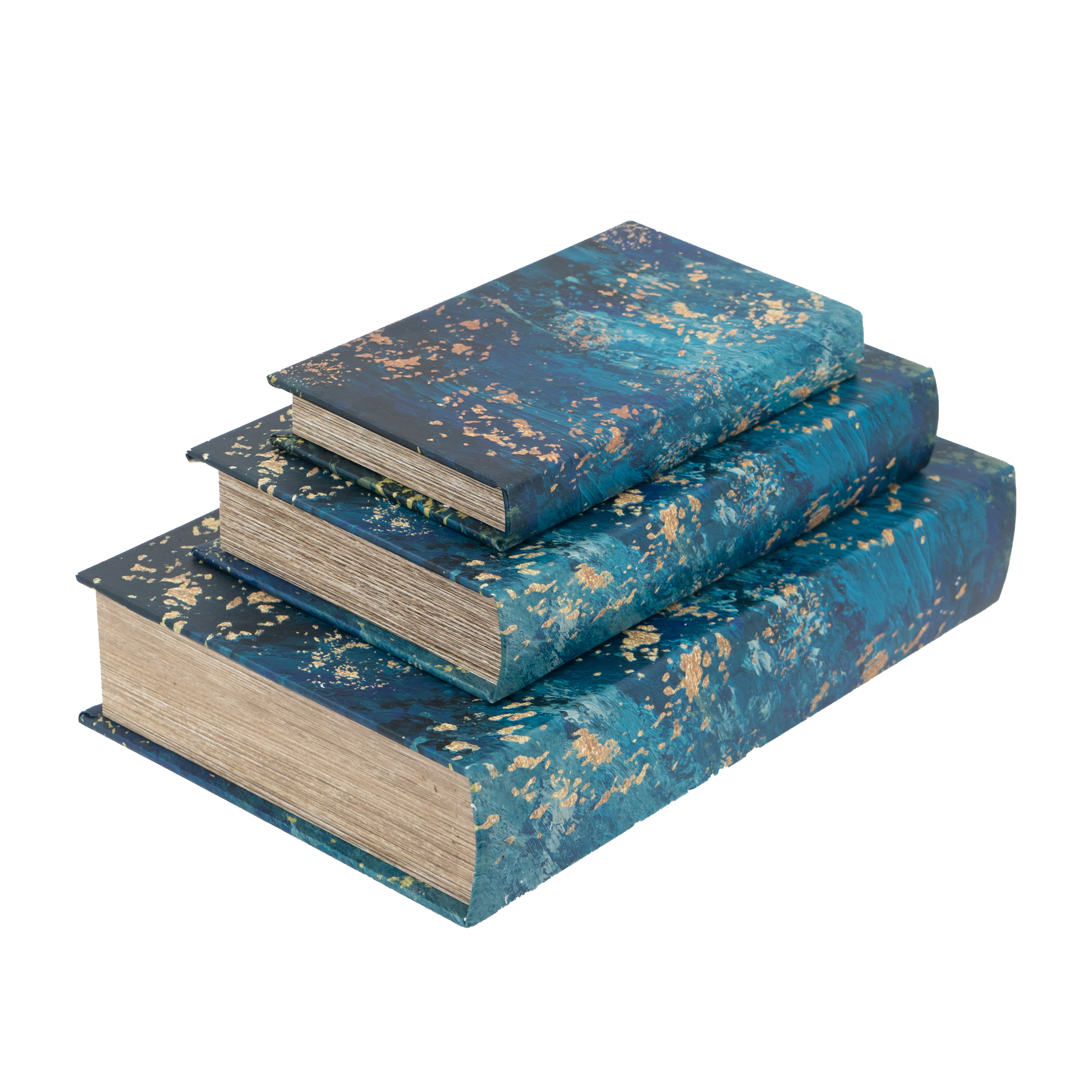 Everly Quinn 3 Piece Faux Leather Book Box Set Wayfair