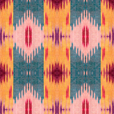 World Of Fabrics Ikat Wallpaper Roll