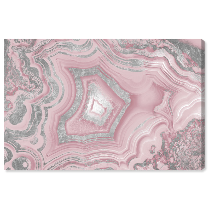 " Dreaming About You Geode Blush ", 30" H x 45" W
