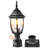 Dusk to Dawn Outdoor Lamp Post Light Fixture 15.75 in Pole or Pier Mount
