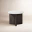 toli End Table - Italian White Marble-118588478