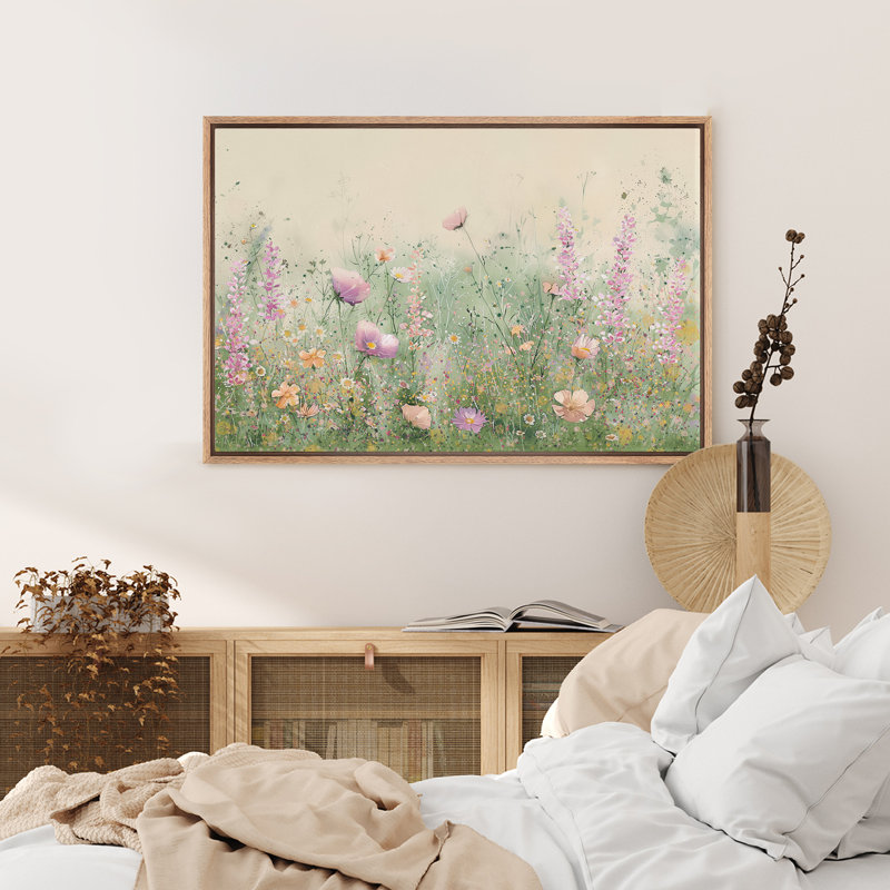 Décoration florale sauge vert sauvage, art floral botanique moderne minimaliste, Naturel, H 24 po x l 36 po