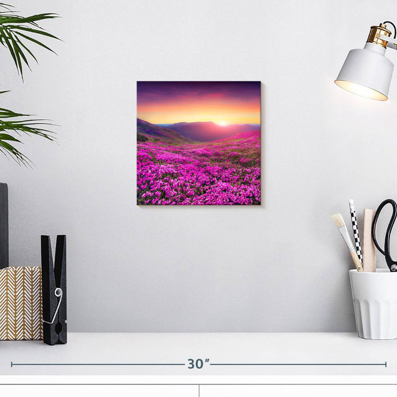 Alvord Rhododendron Flower Field, 10" H x 10" W