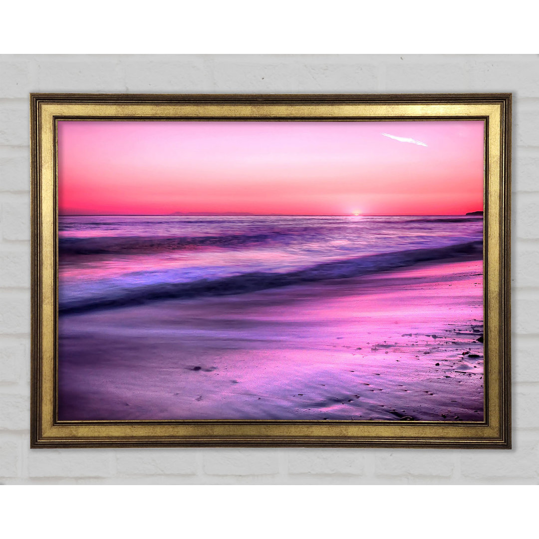 Gerahmtes Wandbild Sunset Dana Point San Clemente California