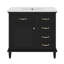Ensemble de meuble-lavabo 36 po avec lavabo en céramique, tiroirs basculants, armoire de rangement avec tablette de porte-1182693466