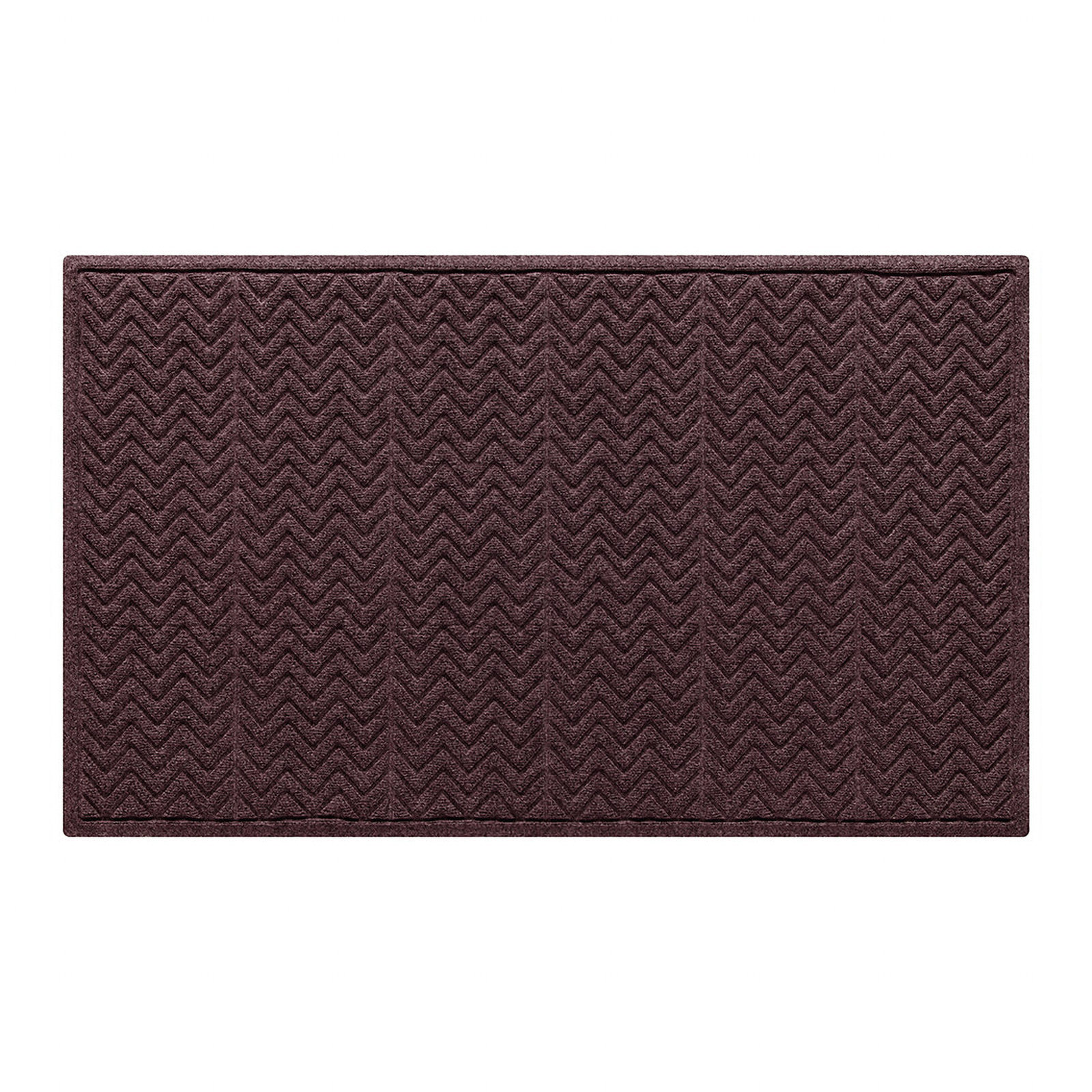 WaterHog Chevron Non-Slip Doormat, Bordeaux, 22" W x 60" L